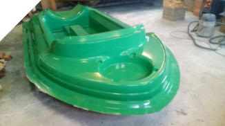 two motor hovercraft hull