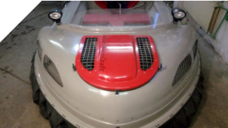 Hovercraft motor cover