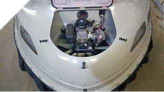 Hovercraft lift motor