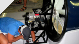 Installing hovercraft engine